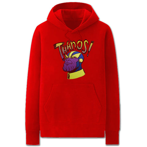 Image of The Avengers Hoodies - Solid Color Thanos was Right Cartoon Style Super Cool Fleece Hoodie