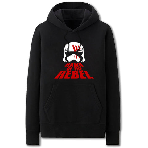 Image of Star Wars Hoodies - Solid Color Storm soldier Cartoon Style Icon Fleece Hoodie