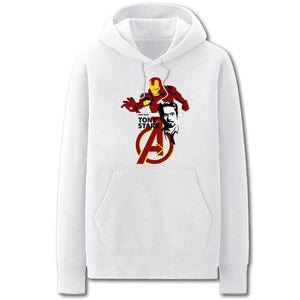 The Avengers Hoodies - Solid Color Iron Man Warrior Super Cool Fleece Hoodie