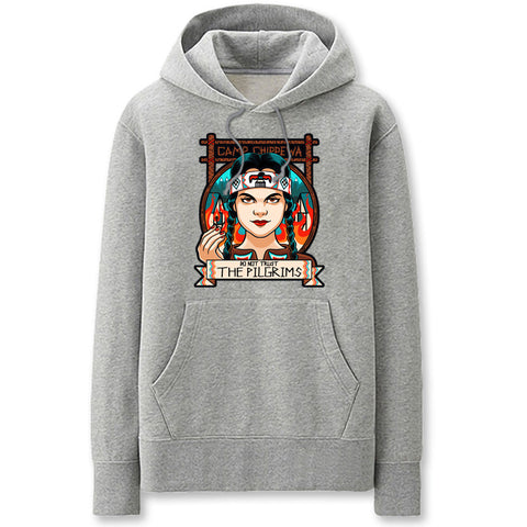 Image of Addams Family Hoodies - Solid Color Addams Family Values Icon Fleece Hoodie