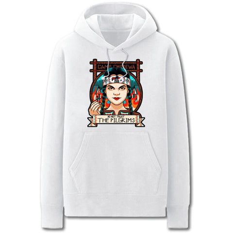 Image of Addams Family Hoodies - Solid Color Addams Family Values Icon Fleece Hoodie