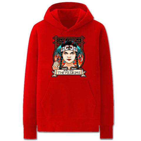 Image of Addams Family Hoodies - Solid Color Addams Family Values Icon Fleece Hoodie