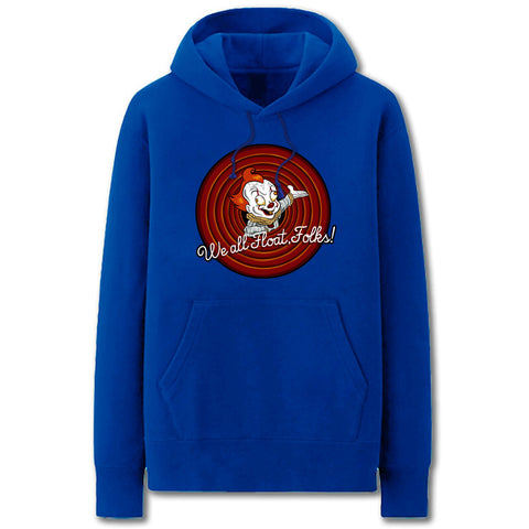 Image of IT Hoodies - Solid Color Horror Clown Cartoon Super Cool Style Fleece Hoodie