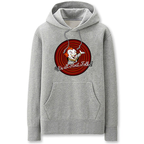 Image of IT Hoodies - Solid Color Horror Clown Cartoon Super Cool Style Fleece Hoodie