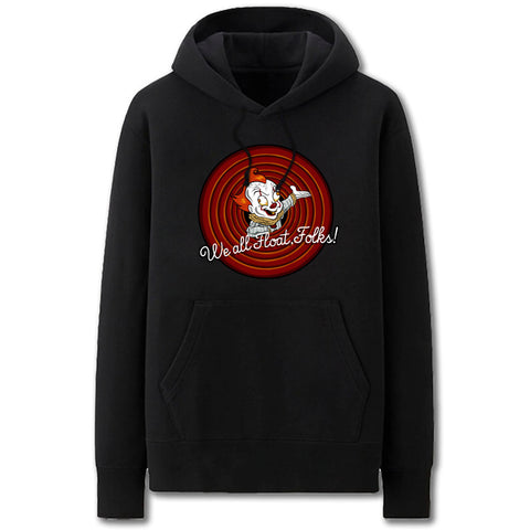 Image of IT Hoodies - Solid Color Horror Clown Cartoon Super Cool Style Fleece Hoodie