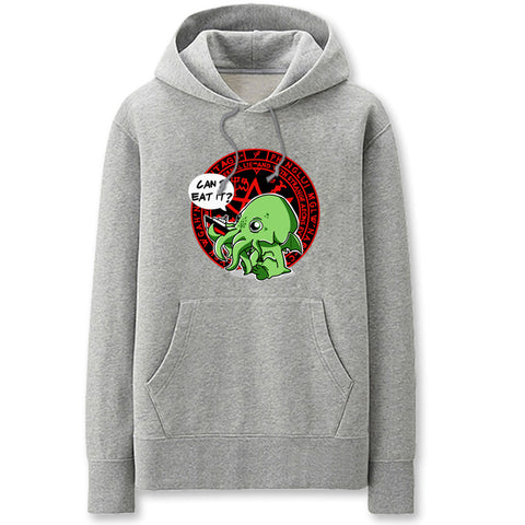 Image of Cthulhu Hoodies - Solid Color Cthulhu Cute Cartoon Style Fleece Hoodie