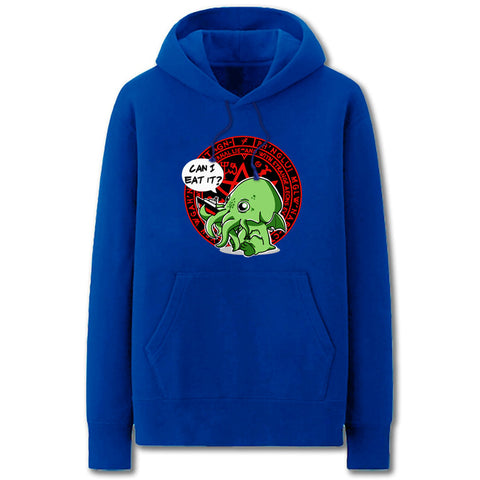 Image of Cthulhu Hoodies - Solid Color Cthulhu Cute Cartoon Style Fleece Hoodie