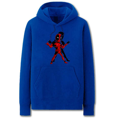 Image of Spiderman Hoodies - Solid Color Super Cool Spiderman  Cartoon Style Fleece Hoodie