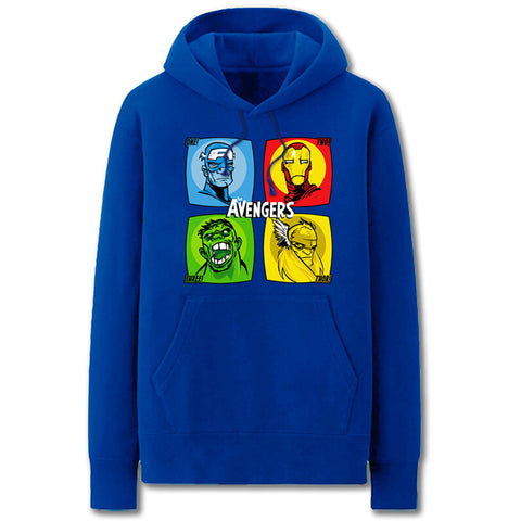 Image of The Avengers Hoodies - Solid Color The Avengers Super Hero Cool Fleece Hoodie