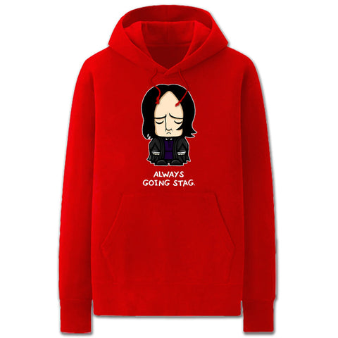 Image of Harry Potter Hoodies - Solid Color Harry Potter Snape Cartoon Style Cute Fleece Hoodie