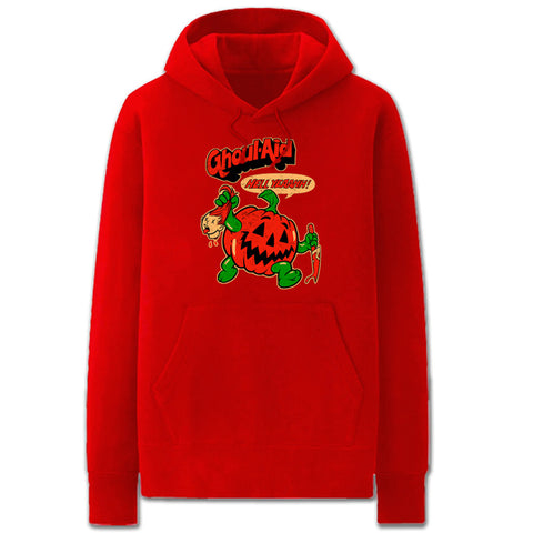 Image of The Nightmare Before Christmas Hoodies - Solid Color Terror Pumpkin Fleece Hoodie