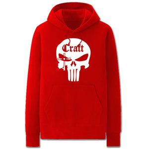 The Punisher Hoodies - Solid Color Super Cool The Punisher Skull Fleece Hoodie