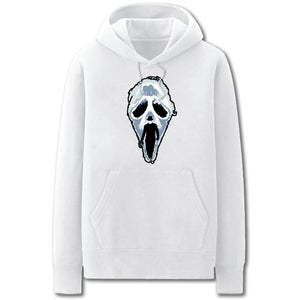 Nightmare Before Christmas Hoodies - Solid Color Terror Skull  Fleece Hoodie