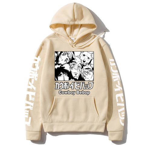 Image of Spike Spiegel Jet Black Faye Valentine Friend Anime Cowboy Bebop Hoodie Sweatshirts