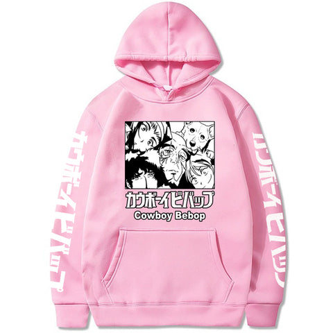 Image of Spike Spiegel Jet Black Faye Valentine Friend Anime Cowboy Bebop Hoodie Sweatshirts