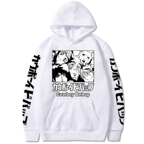 Image of Spike Spiegel Jet Black Faye Valentine Friend Anime Cowboy Bebop Hoodie Sweatshirts