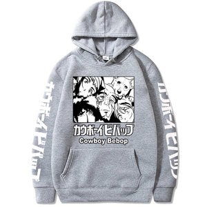 Spike Spiegel Jet Black Faye Valentine Friend Anime Cowboy Bebop Hoodie Sweatshirts