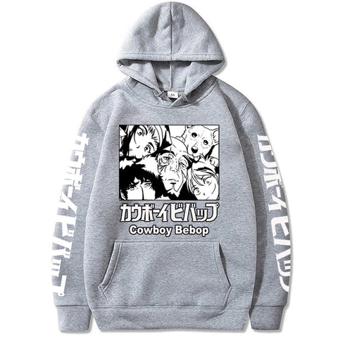 Image of Spike Spiegel Jet Black Faye Valentine Friend Anime Cowboy Bebop Hoodie Sweatshirts