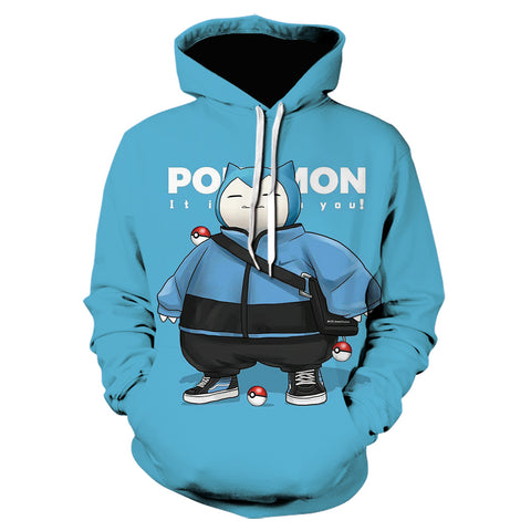 Image of 3D Printed Pokemon Hoodie - Anime Sweatshirt