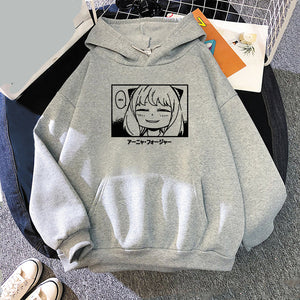 Spy x Family Hoodies Anime Anya Forger Sweatshirts Oversized Pullover Hoodies