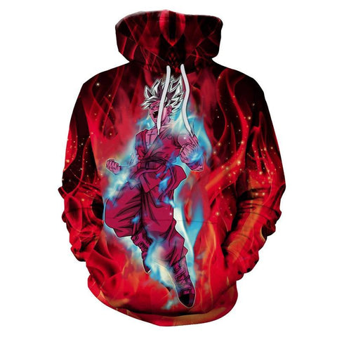Image of Super Unique Dragon Ball Z Red 3D Printed Hoodie
