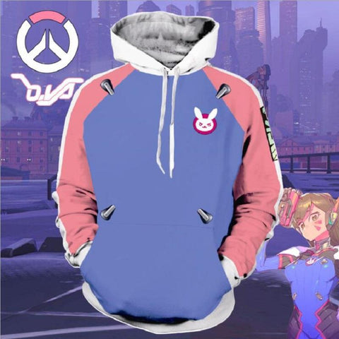 Image of Overwatch Hoodie - DVA Pullover Hoodie