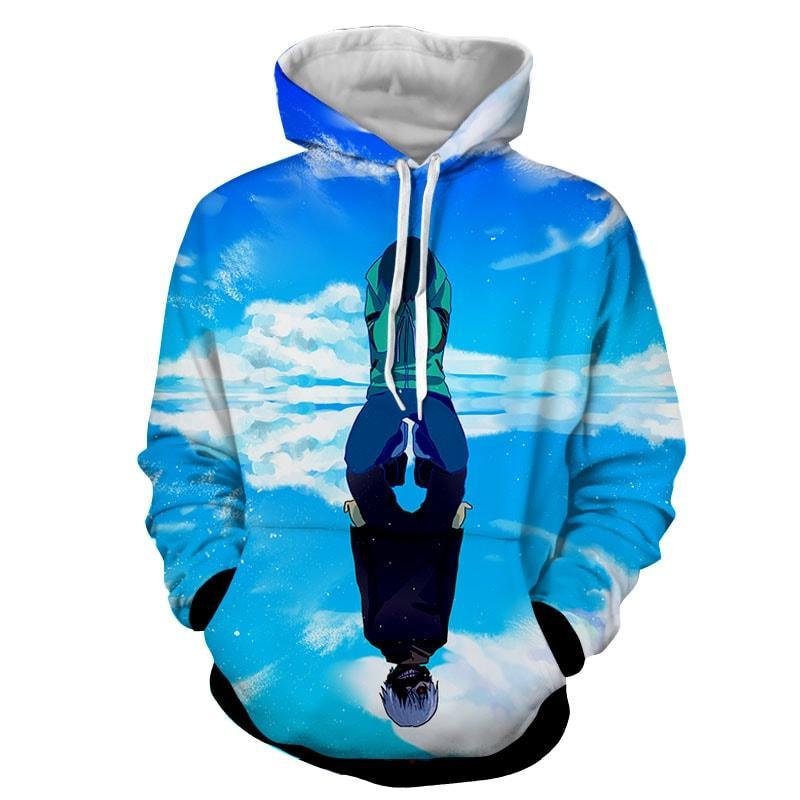 Kaneki blue hot sale hoodie