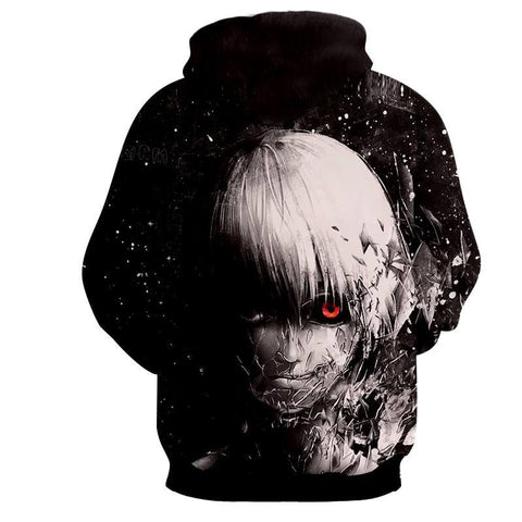 Image of Tokyo Ghoul White Haired Kaneki 3D Printed Hoodie