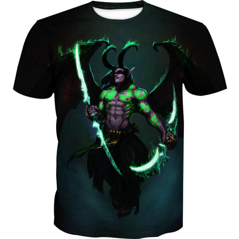 Image of World of Warcraft Sword Illidan Hoodies -  Pullover Black Hoodie