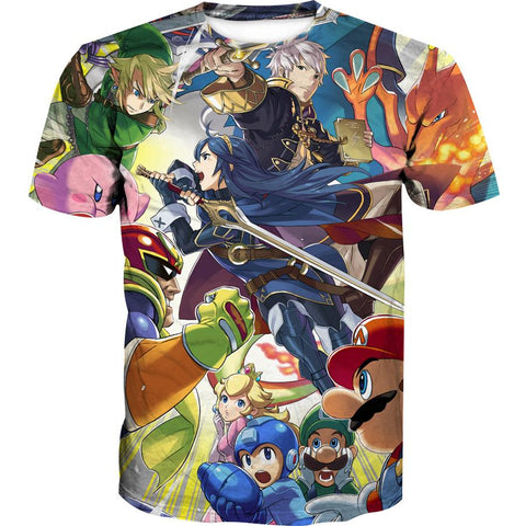 Image of Super Smash Bros Hoodies - Video Game Pullover Hoodie