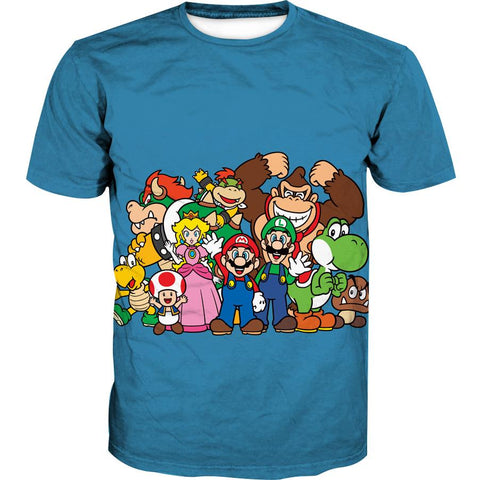 Image of Blue Nintendo Character Hoodies - Video Game Pullover Hoodie