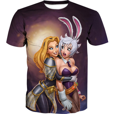 Image of League of Legends Lux and Riven Hoodies - Pullover Disney Style Hoodie