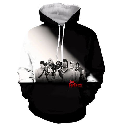 Image of 3D Printed Team fortress 2 Zipper Hoodies - Funny Long Sleeves Sweatshirts