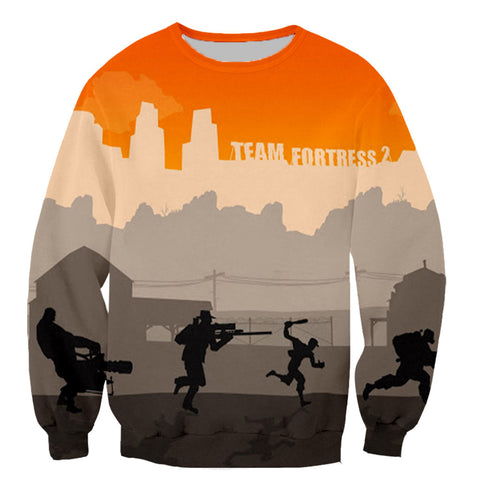 Image of Team fortress 2 Zipper Hoodies - Funny Long Sleeves 3D Printed Sweatshirts