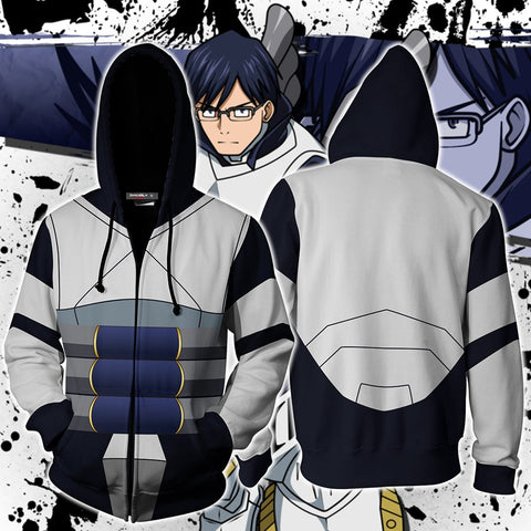 Image of Boku No Hero Academia Tenya Iida Cosplay Zip Up Hoodie Jacket