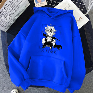 The Seven Deadly Sins Meliodas Japan Anime Hoodies Fashion Dragon's Sin Of Wrath Print Harajuku High Street Sweatshirt