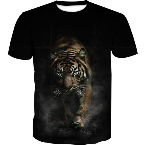 Image of Crouching Tiger Hoodies - Pullover Black Tiger Hoodie