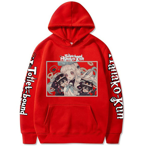 Image of Toilet-bound Hanako-kun Hoodies Pullover Casual Printing Hooded Streetswear Sweatshir Unisex