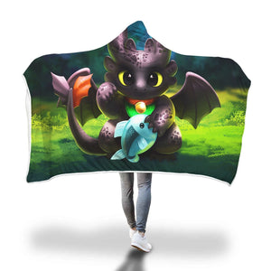 How To Train Your Dragon Hooded Blankets - Toothless How To Train Your Dragon Hooded Blanket