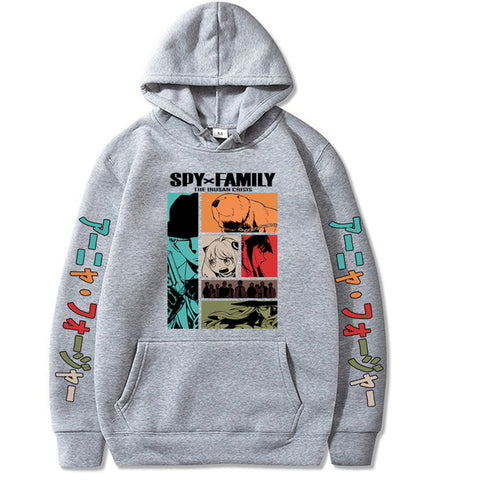 Image of Unisex Anime Spy X Family Hoodies Pullovers Long Sleeves Hip Hop Streetwear Sweatshirt