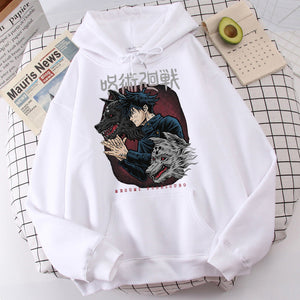 Unisex Japanese Anime Jujutsu Kaisen Hoodies Fushiguro Megumi Sweatshirts