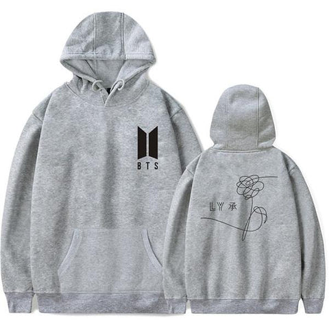 Image of BTS Hoodie - Super Cool Love Yourself Small Emblem Hoodie