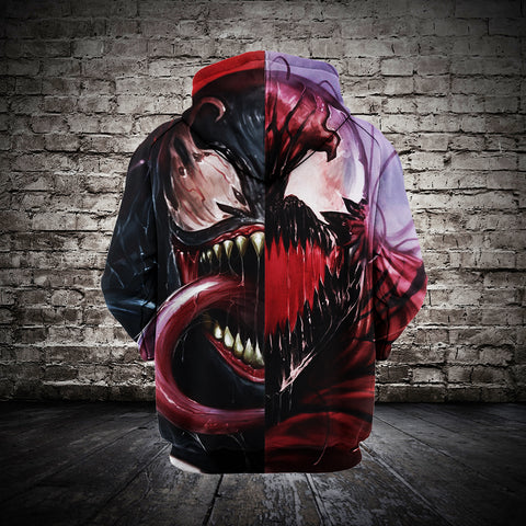 Image of Spiderman Hoodies - Venom Spiderman Series Super hero 3D Hoodie