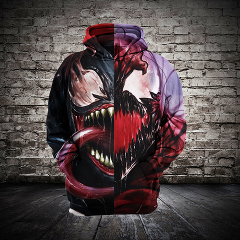 Image of Spiderman Hoodies - Venom Spiderman Series Super hero 3D Hoodie