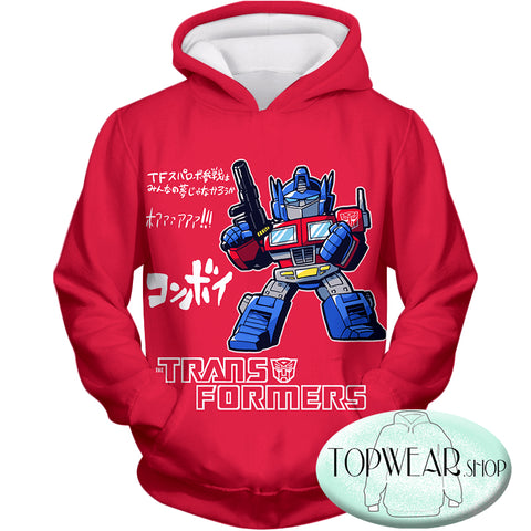 Image of Voltron: Legendary Defender Hoodies -Transformers Optimus Prime Zip Up Hoodie