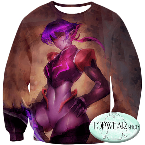 Image of Voltron: Legendary Defender Sweatshirts - Awesome Female Galrian Krolia Super Cool Sweatshirt