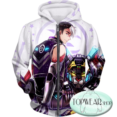 Image of Voltron: Legendary Defender Hoodies - Shiro Lion Paladin Awesome Cartoon Pullover Hoodie