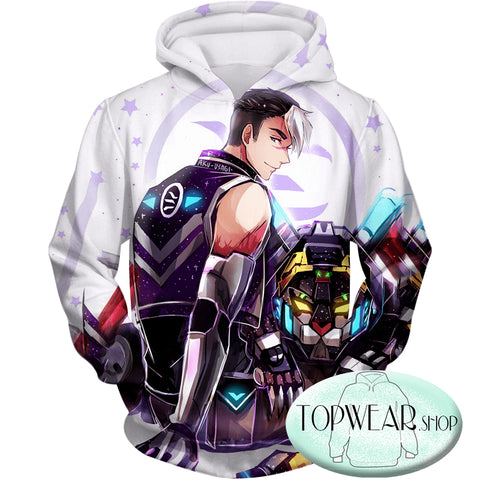 Image of Voltron: Legendary Defender Hoodies - Shiro Lion Paladin Awesome Cartoon Zip Up Hoodie