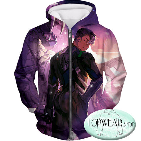 Image of Voltron: Legendary Defender Hoodies - Shiro the Ultimate Black Lion Paladin Zip Up Hoodie