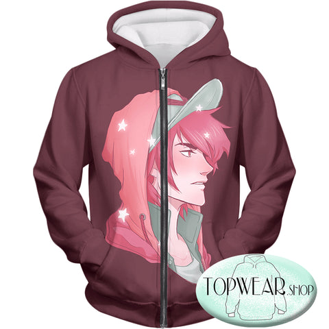 Image of Voltron: Legendary Defender Hoodies - Super Cool Fan Art Keith the Red Paladin Zip Up Hoodie